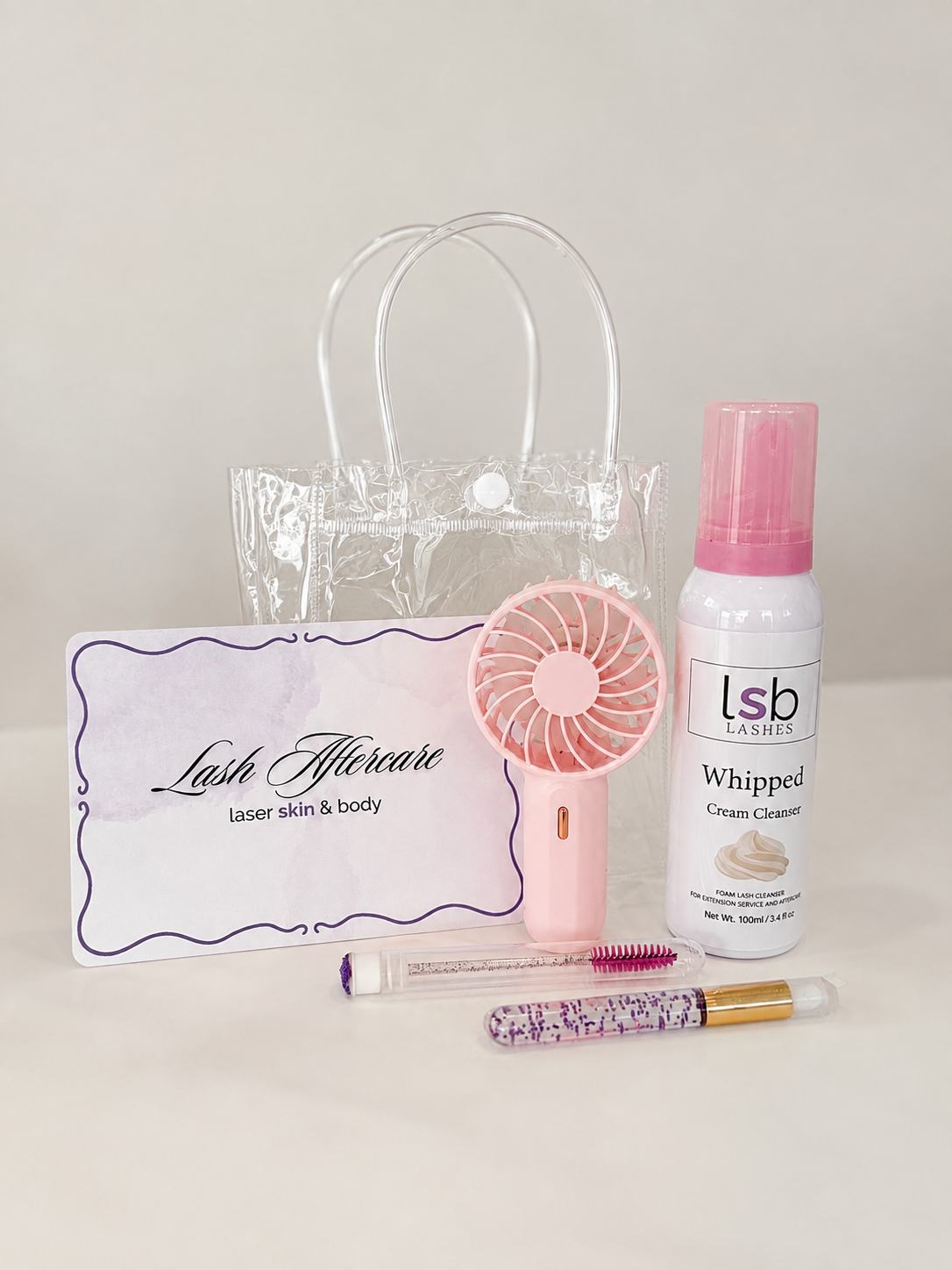 Lash Aftercare Kit + Mini Fan